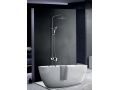 Bathtub mixer tap, mixer, square line - VITORIA CHROME