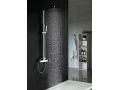 Shower column, mixer, with square linen - OVIEDO CHROME