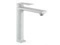 Lavatory Faucet, Matte White, Mixer, Height 144 and 233 mm - JEREZ White
