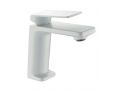 Lavatory Faucet, Matte White, Mixer, Height 144 and 233 mm - JEREZ White