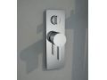 Built-in shower, mixer and round knob 25 cm - ELCHE CHROME