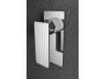 Built-in shower, mixer tap and design knob - BADALONA CHROME