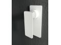 Built-in shower, White matt mixer tap and design knob - BADALONA BLANC