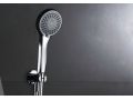 Built-in shower, mixer and round knob 25 cm - LEON CHROME