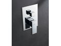 Built-in shower, mixer and knob 25 x 25 - HUELVA CHROME