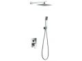 Built-in shower, mixer and knob 25 x 25 - HUELVA CHROME