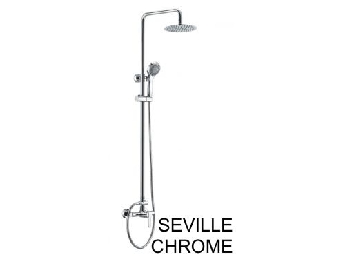 Shower column, Mixer Tap, Round 20 cm - SEVILLE CHROME