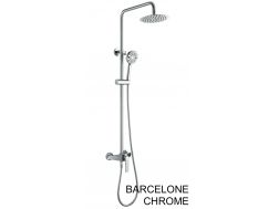 Design Shower column, Mixer Tap, Round ø 20 cm - BARCELONE CHROME