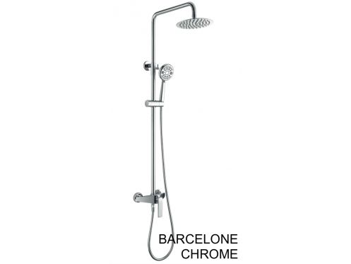 Design Shower column, Mixer Tap, Round  20 cm - BARCELONE CHROME