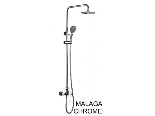 Shower column, Mixer Tap, Round 20 cm - MALAGA CHROME