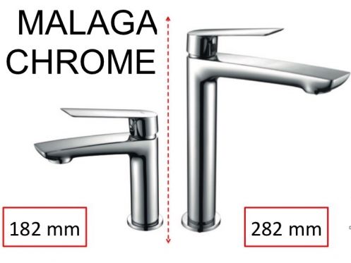 Original mixer tap, height 182 or 282 mm - MALAGA  CHROME