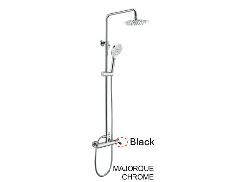 Shower column, Mixer Tap, Round 20 cm - MAJORQUE CHROME