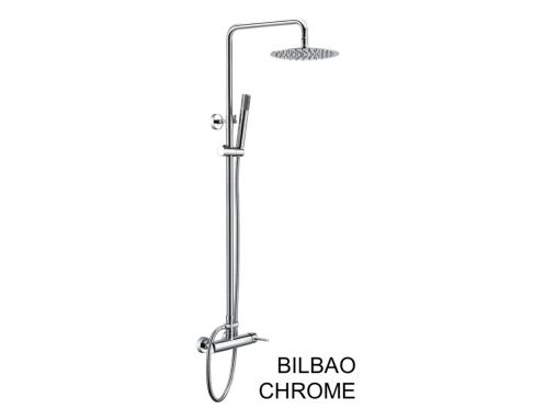 Shower column, Mixer Tap, Round 20 cm - BILBAO CHROME