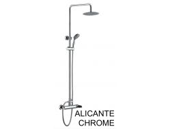 Shower column, Single lever mixer tap, round 20 cm - ALICANTE CHROME