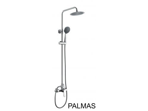 Shower column, Single lever mixer tap, round 20 cm - PALMAS CHROME