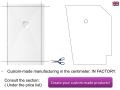 Shower tray, in Solid Surface mineral resin, extra flat - ROCA