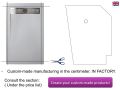 Channel shower tray, in Solid Surface mineral resin - KANY