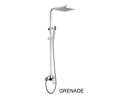 Shower column, Mixer Tap, Right Style / Square - GRENADE CHROME