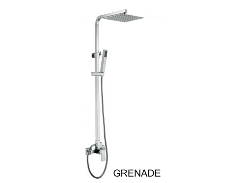 Shower column, Mixer Tap, Right Style / Square - GRENADE CHROME