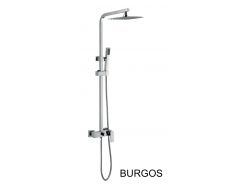 Shower column, mixer, cube style - BURGOS CHROME