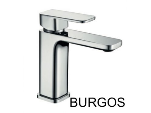 Washbasin tap, mixer, cube style - BURGOS CHROME