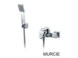 Bathtub mixer tap, mixer, straight / square style - MURCIE CHROME