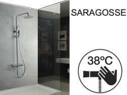 Shower column, thermostatic - SARAGOSSE CHROME