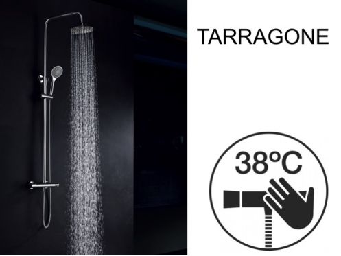 Shower column, thermostatic - TARRAGONE CHROME