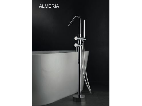 Standing tap for bathtub, mixer - ALMERIA CHROME