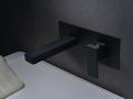 Recessed wall-mounted faucet, single lever, length 175 mm - COMPOSTELLE BLACK