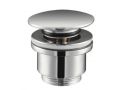 Chrome push-up basin waste