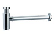 Chrome brass basin trap