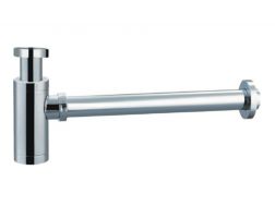 Chrome brass basin trap