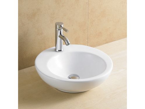 Washbasin � 455 mm, white ceramic - ELEGANCE