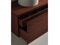 Custom bathroom cabinet, integrated handle, height 20 cm, lacquered finish - EL CONCEPTO