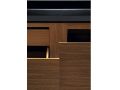 Custom bathroom cabinet, integrated handle, height 20 cm, wood finish - EL CONCEPTO 20 Open Wood