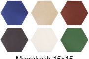 MARRAKECH 15x15 cm - Hexagonal floor and wall tiles, oriental style, Moorish