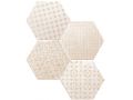 MARRAKECH MOSAIC 15x15 cm - Hexagonal floor and wall tiles, oriental style, Moorish