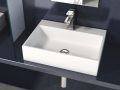 Washbasin, 500 x 350 mm, in white ceramic - LEO
