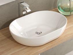 Washbasin, 600 x 400 mm, in white ceramic - MONACO 60