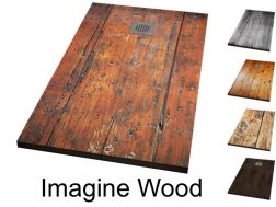 Shower tray, decorated with a personalized image - IMAGINE WOOD