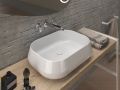 Washbasin, 560 x 420 mm, in white ceramic - ESCA
