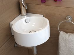 Washbasin 310 x 430 mm, ceramic, wall-hung - DASHA