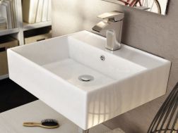 Washbasin 350 x 500 mm, ceramic, wall-hung - LEO