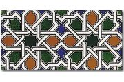 NERJA 14x28 cm - wall tile, in the Oriental style.