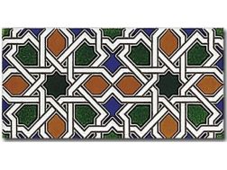 NERJA 14x28 cm - wall tile, in the Oriental style.