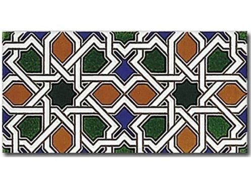 NERJA 14x28 cm - wall tile, in the Oriental style.