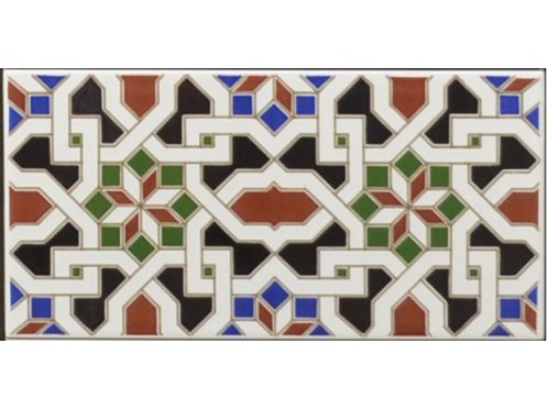 GRANADA 14x28 cm - wall tile, in the Oriental style.