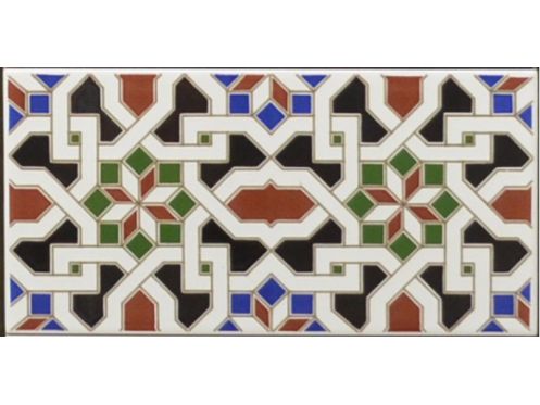 GRANADA 14x28 cm - wall tile, in the Oriental style.