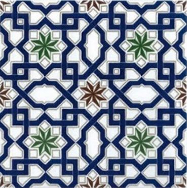 M-22 20x20 cm - wall tile, in the Oriental style.